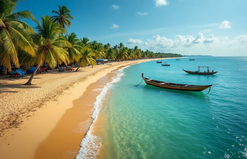 Détente à la plage de Fidjrossè : sable fin et océan Atlantique