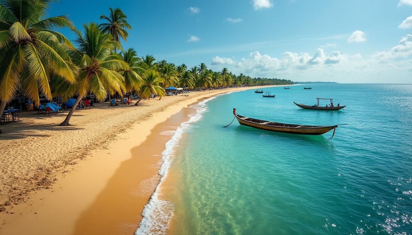 Détente à la plage de Fidjrossè : sable fin et océan Atlantique