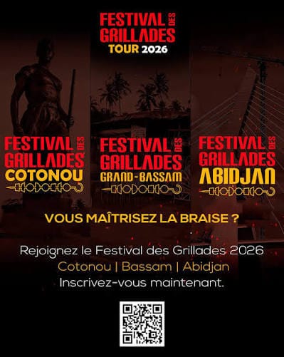 Affiche officielle du Festival des Grillades de Cotonou 2026.